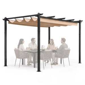 Pergola ogrodowa 3x4m MultiGarden stalowa z poliestrowym poszyciem