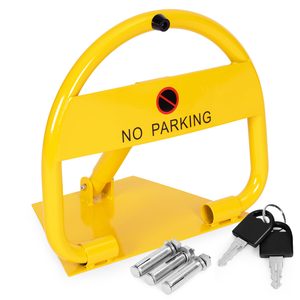 Blokada parkingowa składana 40 cm żelazo zamek 2 klucze