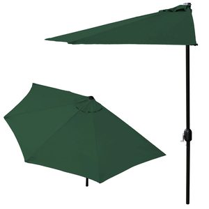 Parasol ogrodowy pół-parasol ścienny na taras 2,7 m zielony