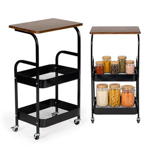 Bookcase on wheels ModernHome 3 shelves loft 15 kg