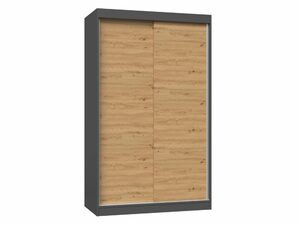Szafa przesuwna Iga 120B – antracyt / dąb artisan
