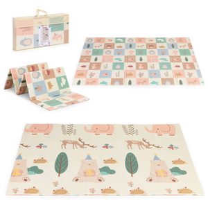 Mata piankowa dla dzieci 200×150 cm edukacyjna dwustronna składana + torba