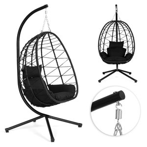 Fotel wiszący kokon MultiGarden technorattan 120 kg