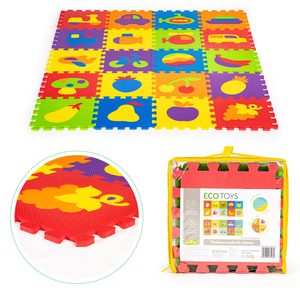 Mata piankowa edukacyjna EVA puzzle 20 elementów 148×119 cm