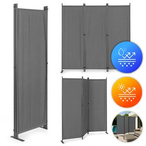 Garden screen MultiGarden folding 3-panel black