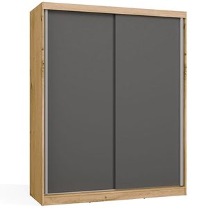 Sliding wardrobe IGA 160 cm oak artisan anthracite