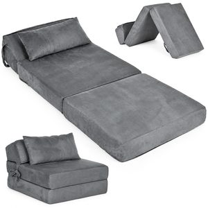 Sofa bed 2in1 ModernHome 190×70 cm foam 19D suede fabric