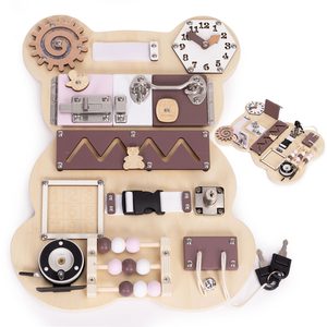 Wooden manipulation board bear for children +3 years