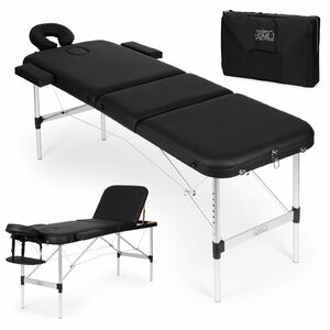 Aluminum Massage Table 3-Segment Folding In Suitcase + Bag