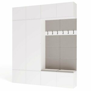 Garderoba do przedpokoju HAGA IV 2Sz2W BIAŁY
