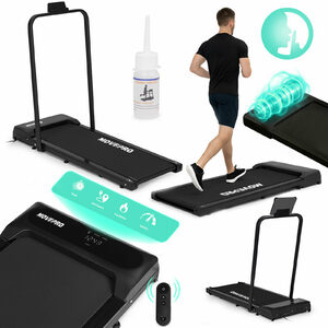 Bieżnia domowa z uchwytem elektryczna walking pad treningowy pod biurko 10 km/h