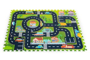 Mata piankowa dla dzieci puzzle miasto