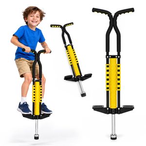 Pogo jumping rod, yellow, for children, 98 cm high, maximum