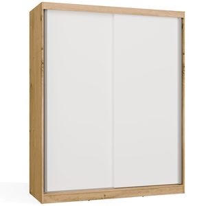 Sliding wardrobe IGA 160 cm oak artisan white