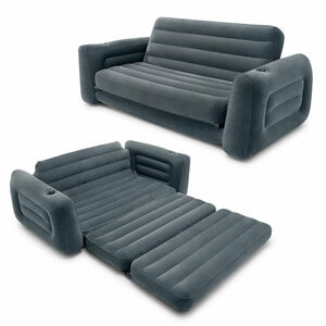 Sofa dmuchana rozkładana duże łóżko materac 2w1 66552