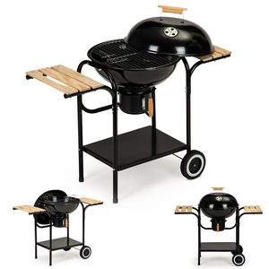 grill ogrodowy węglowy z pokrywą
