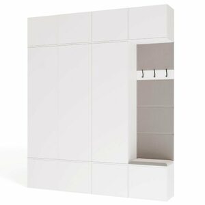 Garderoba do przedpokoju HAGA IV 3Sz1W – biały