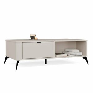 CORDOBA coffee table, cashmere body, cashmere fronts, black legs, 2