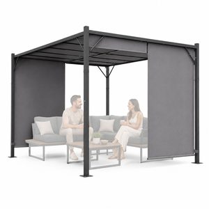Pergola ogrodowa 3x4m MultiGarden stalowa z poliestrowym poszyciem 180 g