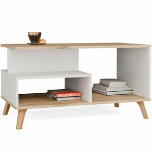 Coffee table OLYMPO 1P white oak artisan