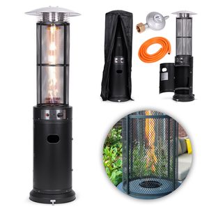 Ogrzewacz parasol gazowy grzejnik 11 kW szklany na ogród patio reduktor wąż