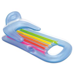 Fotel plażowy materac leżak na basen 58802 BLUE