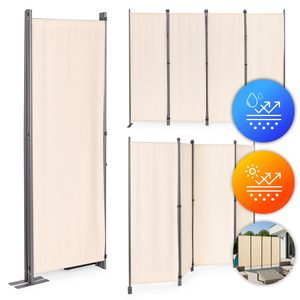4-panel folding garden screen 167×216 cm beige MultiGarden