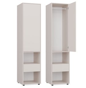 Cabinet high post Atlanta DP cashmere 1 door drawer bedroom 209 cm