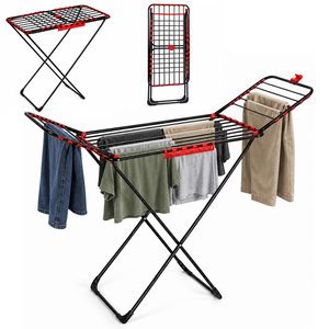 Standing laundry dryer ModernHome 18m, black, foldable