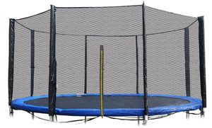 Siatka ochronna zewnętrzna na trampolinę 10 ft 8 słupków 305 cm