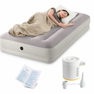 Materac pompowany do spania cm jednosobowy z pompką USB 64177