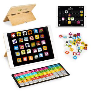 Drewniany tablet edukacyjny