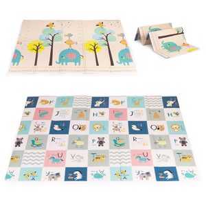 Mata piankowa dla dzieci 200×150 cm edukacyjna dwustronna składana miarka