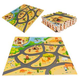 Mata piankowa dla dzieci puzzle safari