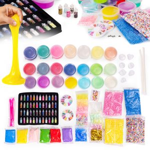 Zestaw do robienia slime dla dzieci DIY masa plastyczna rozciągliwa 113 elementów
