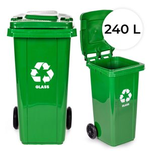 Kosz na śmieci 240L – zielony