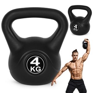 Kettlebell kettle 4 kg do ćwiczeń hantla kula odważnik obciążenie ciężar fitness