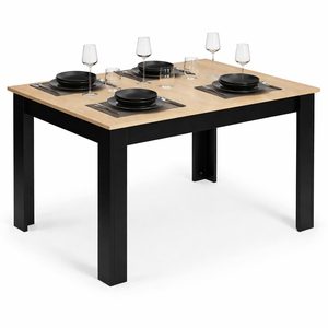 Stół prostokątny do kuchni jadalni dla 4 osób 120×80 cm dąb sonoma
