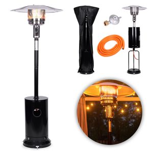Ogrzewacz parasol gazowy grzejnik 13 kW szklany na ogród patio reduktor wąż – 220 cm