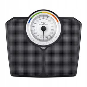 Klasyczna waga łazienkowa mechaniczna analogowa do 180 kg czarna WEBBER BMI