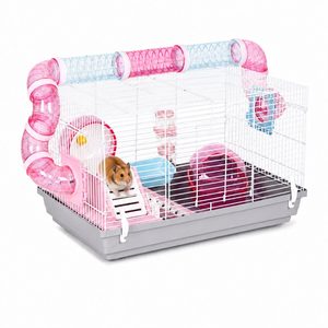 Petsi rodent cage with tunnels and accessories, metal and plastic