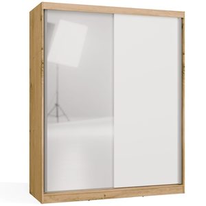 SZAFA Przesuwna IGA 160 A/B 1X Lustro DĄB ARTISAN BIEL – Funkcjonalność