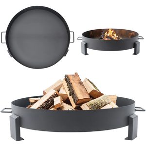 Garden fireplace Bauerkraft with metal handles 60 cm