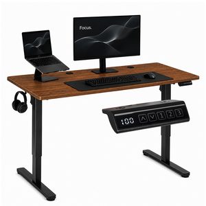 Electric desk 120×60 cm adjustable 72-118 cm memory 3 positions – 120x60 · ciemny dąb