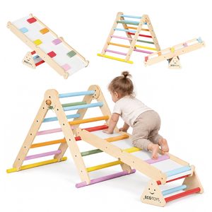 Wooden square toys LUNA for children 3+, ladder 3in1, Montessori, 50 kg