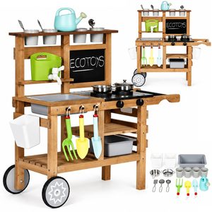 Wooden mud kitchen for children 81x39x80 cm