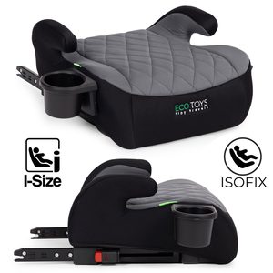 PAD ISOFIX CAR SEAT FOR CHILDREN 125-150 CM I-SIZE ECOTOYS