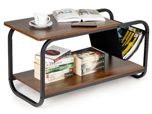 Stolik kawowy loft nowoczesny 2 poziomy